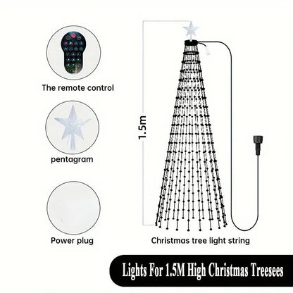 Christmas Tree LED Lights 400LEDs Smart RGB LED String Lights Holiday Decoration for Indoor Outdoor Tree APP/Remote Control