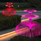 1PC Outdoor Solar Garden Lights 7 Colors Variable Solar Stake Jellyfish Reed Lights Solar Outdoor Color Changing Lights