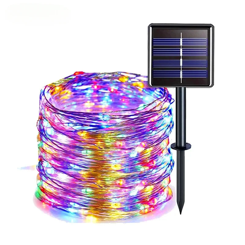 LED Solar Light Outdoor Garden Fairy String Light Led Twinkle Waterproof Lamp for Christmas Patio Tree Party 6m/12m/23m/33m